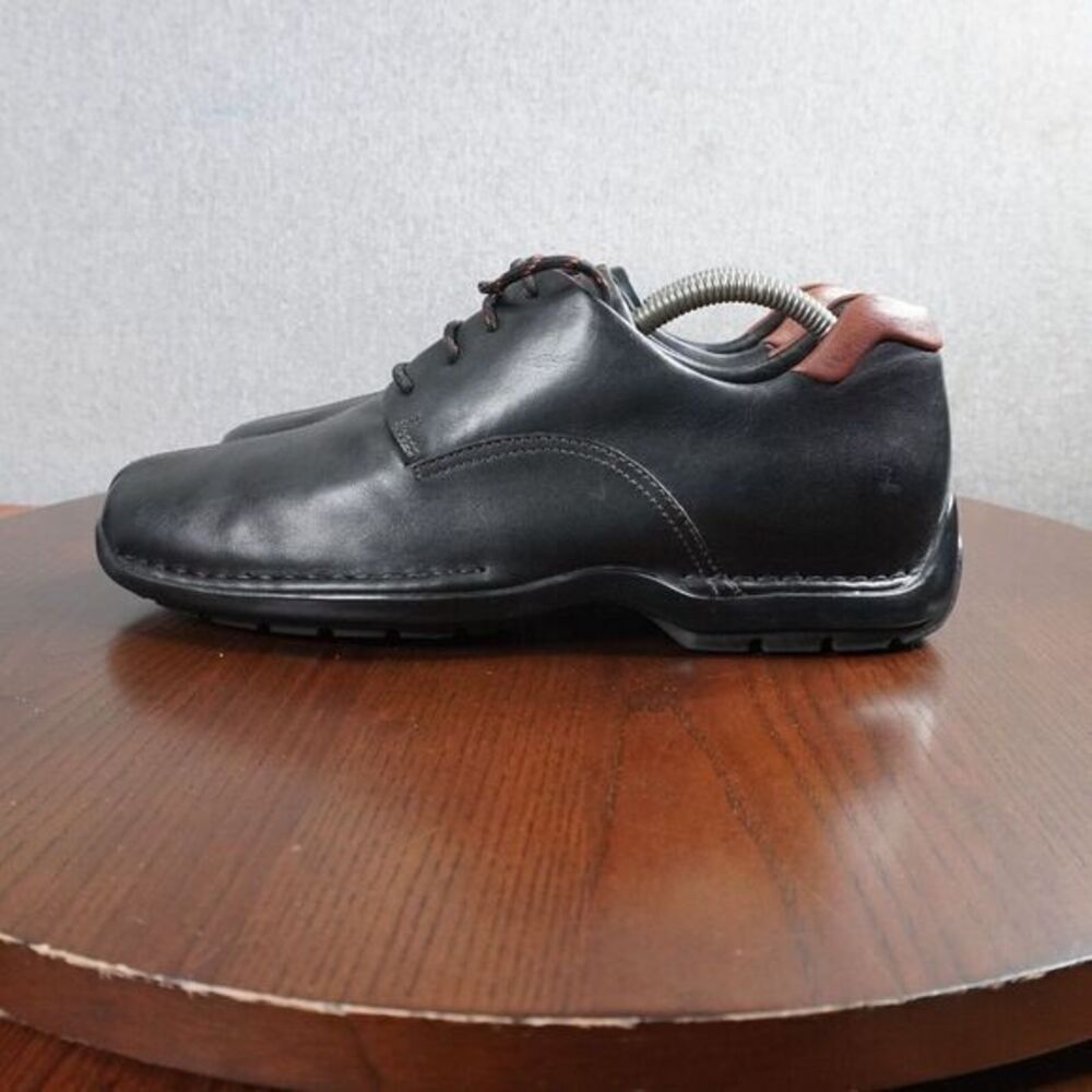 Cole Haan Zeno Shoes Mens Size 9.5 M Black Oxford Leather Comfort Walking C07483